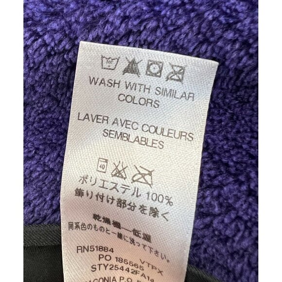 Patagonia Women’s Jacket 1/4 Snap-T Fleece Pullover Thermal Size Small Purple - Picture 12 of 12